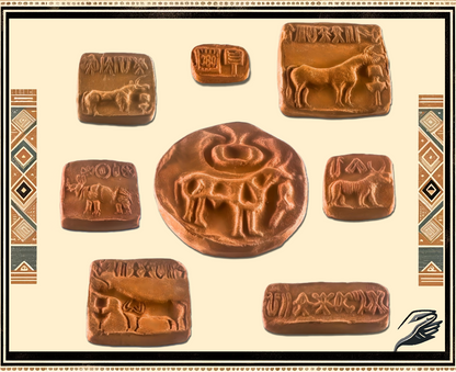 Ancient clay seals collection box