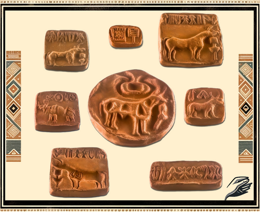 Ancient clay seals collection box